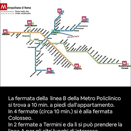 Panoramica Policlinico Tiburtina Con Bagno Privato Interno *
